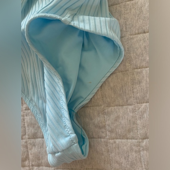 BNWT Melissa Odabash St. Tropez ribbed sky blue one piece bathing/swimsuit XS - Picture 13 of 15